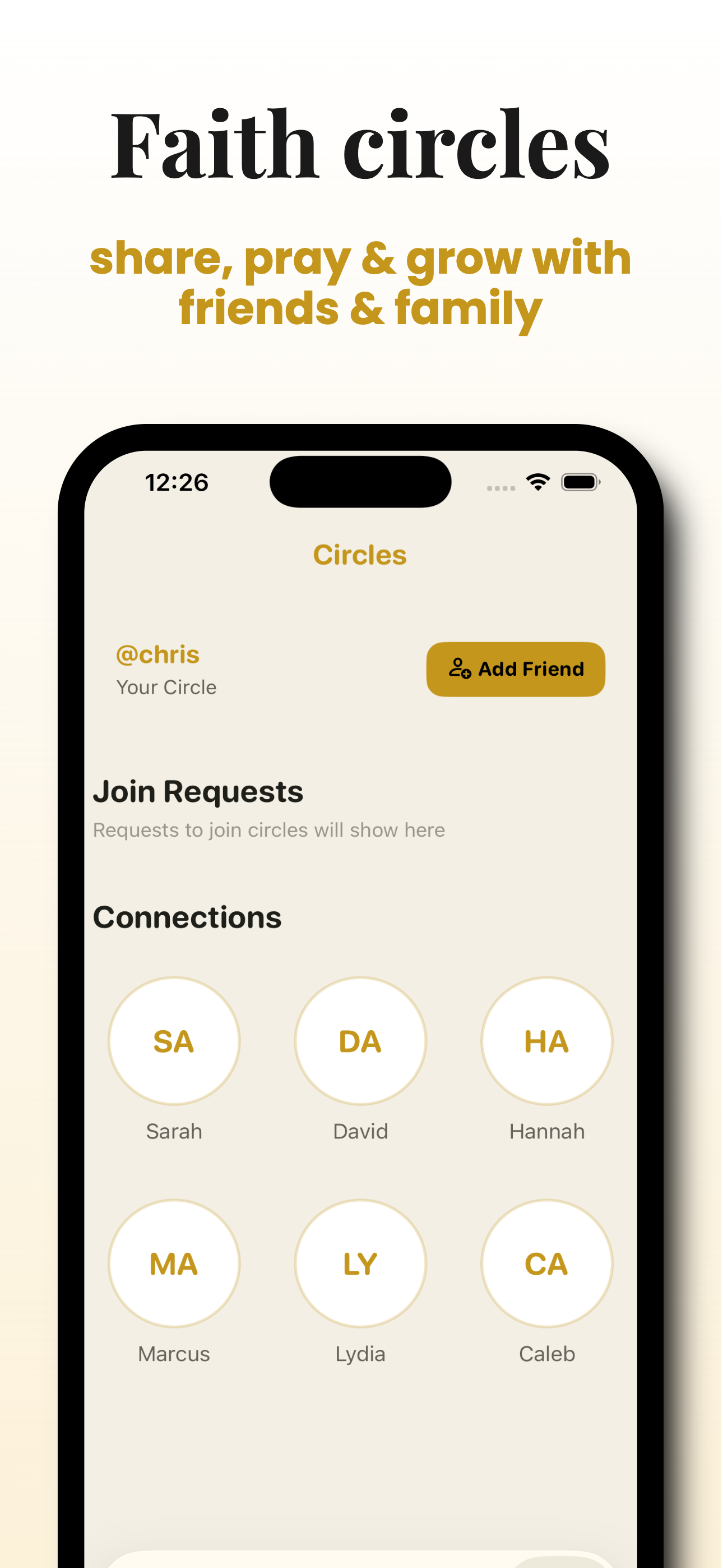 FirmLight Faith Circles — connect with friends and family